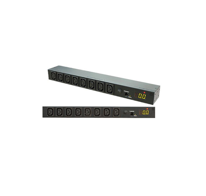 PowerShield Network Metered PDU, 1U, C20 input, 8 x C13 outputs, provides efficient power distribution and monitoring for network equipment - Image 2