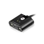 Aten Peripheral Switch 2×4 Usb 2.0, 2x Pc, 4x Usb 2.0 Ports, Remote Port Selector, Plug And Play, Hot Pluggable (US224-AT)