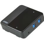Aten Peripheral Switch 2x4 USB 3.1 Gen1, 2x PC, 4x USB 3.1 Gen1 Ports, Remote Port Selector, Plug and Play