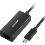 (LS) mbeat® USB-C Gigabit Ethernet Adapter - Black Fast and secure RJ45, up to 1000Mbps speed. Plug-and-play Compact and lightweigh