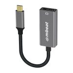 (LS) mbeat® Elite USB-C to Display Port Adapter  -Converts USB-C to DisplayPort female port, 4K@60Hz (3840×2160),  15cm - Space Grey Weight: 30g