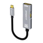 (LS) mbeat® Tough Link USB-C to DP Adapter with 100W PD - Space Grey 4K (3840 x 2160) @60Hz, 2K (2560 x 1440) @144Hz, 1080p (1920 x 1080) @240Hz