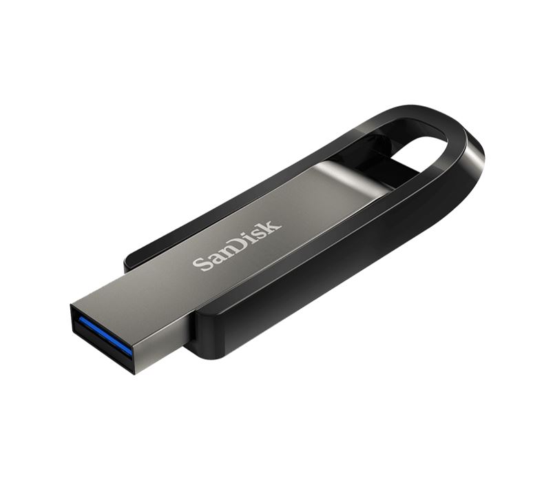 SanDisk 256GB Extreme GO USB3.2 Metal Flash Drive USB-A 400MB/s SecureAccess™ encryption software2 Lifetime Lifetime Warranty Black (LS)