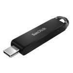 SanDisk Ultra USB Type-C Flash Drive, CZ460 256GB, USB Type C 3.1, Black, Super-thin Retractable, 5Y (LS)