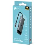 TP-Link Usb Type-c 7 In 1 Hub, 4k@60hz Hdmi, Sd & Microsd Uhs-i, 100w Power Delivery, 1× Usb-c Data Port, 2× Usb-a Data Ports. (UH7020C)