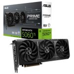 ASUS nVidia GeForce PRIME RTX™ 5060 Ti 8GB GDDR7, 4608CUDA, 2602MHz, 8GBGDDR7, 28Gbps, 128bit, PCIe5.0, 7680x4320, HDMI2.1b, DP2.1b