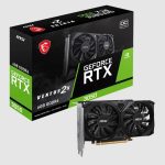 MSI nVidia GeForce RTX 3050 VENTUS 2X E 6G OC, Boost: 1492 MHz, CUDA 2304 Units, 6GB GDDR6, HDMI x 2