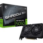 MSI nVidia GeForce RTX 5050 8G SHADOW 2X OC, Boost: 2602 MHz, CUDA 2560 Units, 8GB GDDR6, HDMI™ x 1 (embargo)