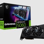 MSI nVidia GeForce RTX 5060 8G GAMING OC, PCI Express® Gen 5 x16, Boost: 2625 MHz, CUDA 3840 Units, 8GB GDDR7, . HDMI™ x 1