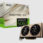 MSI nVidia GeForce RTX 5060 8G INSPIRE 2X OC, PCI Express® Gen 5 x16, Boost: 2535 MHz, CUDA 3840 Units, 8GB GDDR7,. HDMI™ x 1 (emabargo)