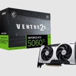 MSI nVidia GeForce RTX™ 5060 Ti 8G VENTUS 2X OC PLUS, PCI Express® Gen 5 x16, Boost: 2602 MHz, CUDA 4608 Units, 8GB GDDR7, HDMI™ x 1
