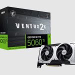 MSI nVidia GeForce RTX™ 5060 Ti 8G VENTUS 2X PLUS, PCI Express® Gen 5 x16 (uses x8), Boost: 2572 MHz, CUDA 4608 Units, 8GB GDDR7, HDMI™ x 1(LS)
