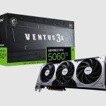 MSI nVidia GeForce RTX™ 5060 Ti 8G VENTUS 3X OC, PCI Express® Gen 5 x 16, Boost: 2602 MHz, CUDA 4608 Units, 8GB GDDR7, HDMI™ x 1