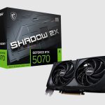 MSI nVidia GeForce RTX™ 5070 12G SHADOW 2X OC, PCI Express® Gen 5, Boost: 2542 MHz, CUDA 6144 Units, 12GB GDDR7, HDMI™ x 1