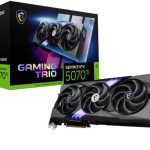 MSI nVidia GeForce RTX™ 5070 Ti 16G GAMING TRIO OC,PCI Express® en 5, Boost: 2572 MHz, CUDA 8960 Units, 16GB GDDR7, HDMI™ x 1
