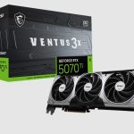 MSI nVidia GeForce RTX™ 5070 Ti 16G VENTUS 3X OC,PCI Express® Gen 5, Boost: 2482 MHz, CUDA 8960 Units, 16GB GDDR7, HDMI™ x 1