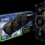 Palit Rtx5080 Gamingpro 16gb Gddr7 256bit 3-dp Hdmi V1 Pci-e 5.0 4k 3 Slot Recommended System Power 850 W (NE75080019T2-GB2031Y)
