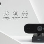 RAPOO C280 2K Webcam - Wide Angle Lens, Noise Canceling Mic, Plug & Play, Teams, Google Meet, Zoom, Does Not Support Windows Hello