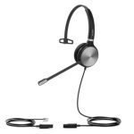 Yealink Yhs36 Mono, Wideband Headset For Ip Phone, Monaural Ear, Rj9 Headset Jack, Noise-canceling Microphone, Hearing Protection, Leather Ear Cushion (YHS36-M)