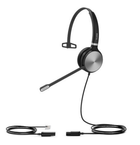 Yealink YHS36 Mono, Wideband Headset for IP phone, Monaural Ear, RJ9 Headset Jack, Noise-canceling Microphone, Hearing Protection, Leather Ear Cushion - Image 2