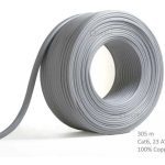 Network Cable Cat6 305m Roll Un-shielded twisted pair UTP 23AWG PVC solid pure 0.56mm copper wire Grey