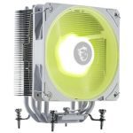 MSI Mag Corefrozr Aa13 – White – 120×120×25mm, 2070rpm, 62.6cfm, 30.1dba, 4×Ø6mm, 152×121×94.5mm, Argb, Am4/am5, Lga1700/1851, Pwm, 40khrs, 1.44w (MAG COREFROZR AA13 WHITE)