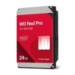 Western Digital 24TB 3.5' SATA HDD, 7200RPM, CMR, up to 287MB/s, 512MB cache, RAID-optimized for NAS, 550TB/yr workload, 5-year warranty