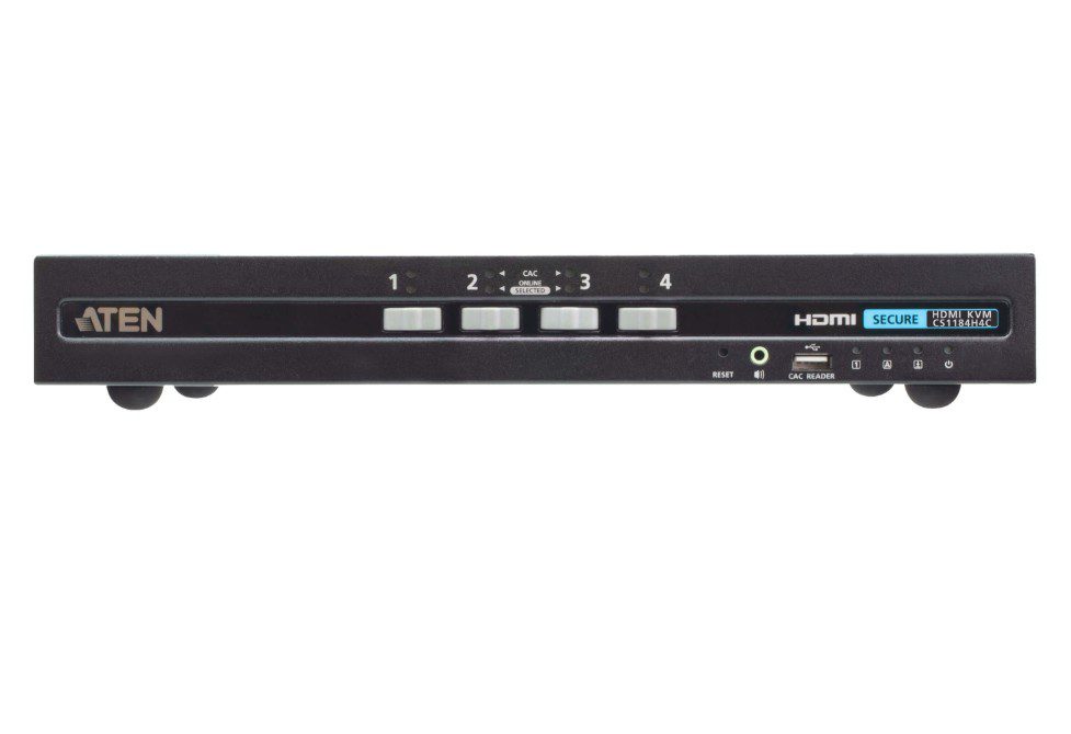 Aten 4-Port USB HDMI Secure KVM Switch with CAC (PSD PP v4.0 Compliant) - Image 3