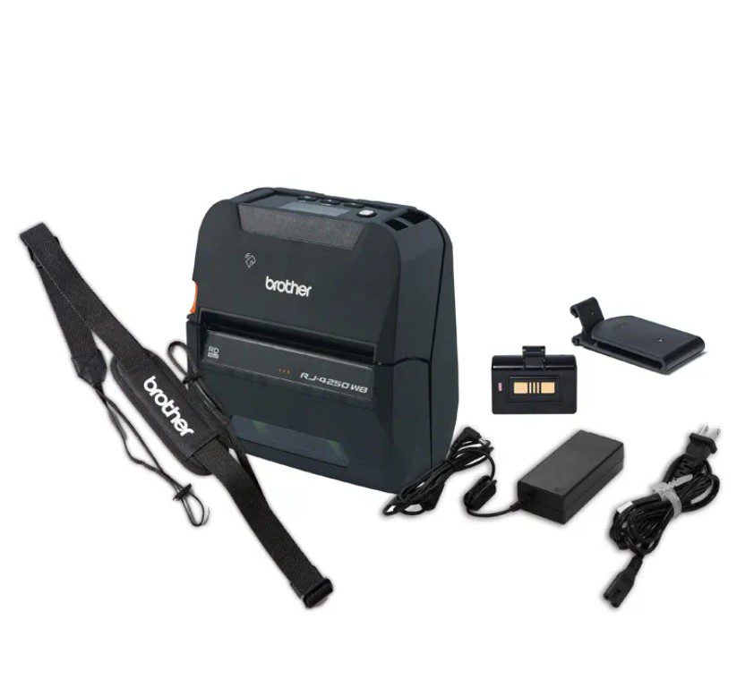 Brother RJ-4250WB +PA-BT-006 + PA-SS-4000 + PA-AD-600A + Receipt Roll