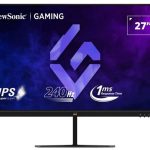 ViewSonic 27' FHD IPS Gaming Monitor 240Hz 1ms MPRT HDR10 FreeSync G‑Sync Compatible HDMI×2 DP 178°/178° 250 Nits 2×2W Speakers 3YARW
