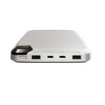 Cygnett ChargeUp VertPWR 25K mAh Laptop Power Bank + USB-C Cable (40CM) + Stand - Champagne (CY5129PBCHE),100W,4x USB Charging Ports, 2 Years Warranty