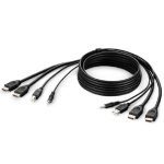 Belkin Cybersecurity And Secure Kvm Taa Aa Dual Hdmi/usb/aud Cbl, Hdmi M/m; Usb A/b,(1.8m) – Black(), 2 Years Warranty (F1DN2CCBL-HH6T)