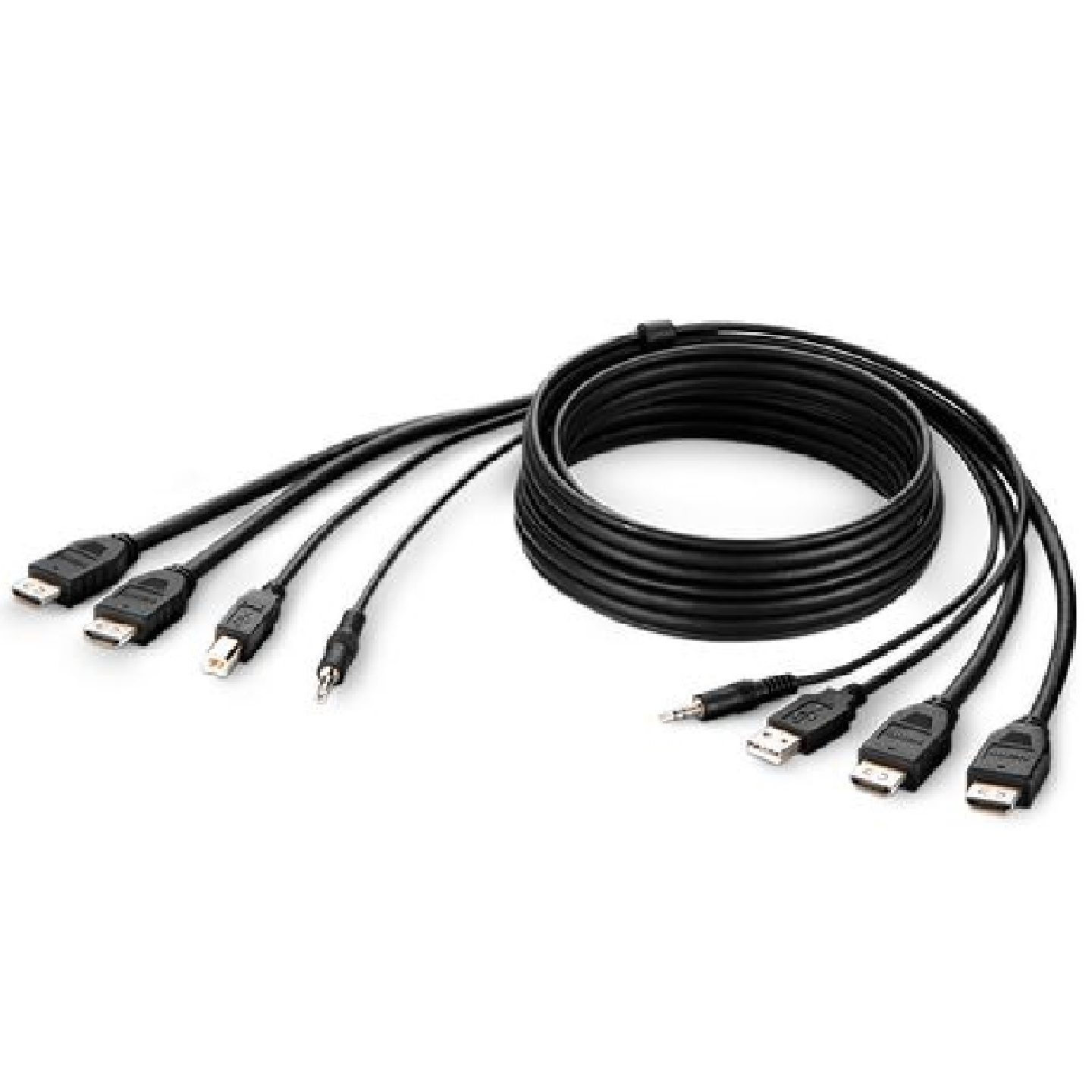 Belkin Cybersecurity and Secure KVM TAA AA DUAL HDMI/USB/AUD CBL, HDMI M/M; USB A/B,(1.8M) - Black(F1DN2CCBL-HH6T), 2 Years Warranty - Image 2