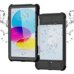 USP Apple iPad Air (11') (M2) (6th Gen) / iPad (10.9') (5th/4th Gen)WaterProof Case Black - IP68, Reliable & Durable, Drop Protection,3 Years Warranty