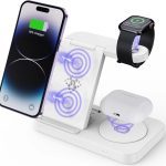 USP Samsung 3-in-1 Wireless Charging Stand, 15W, Portable & Space-Saving, Charger Station for Multiple Samsung Devices, 2 Years Warranty