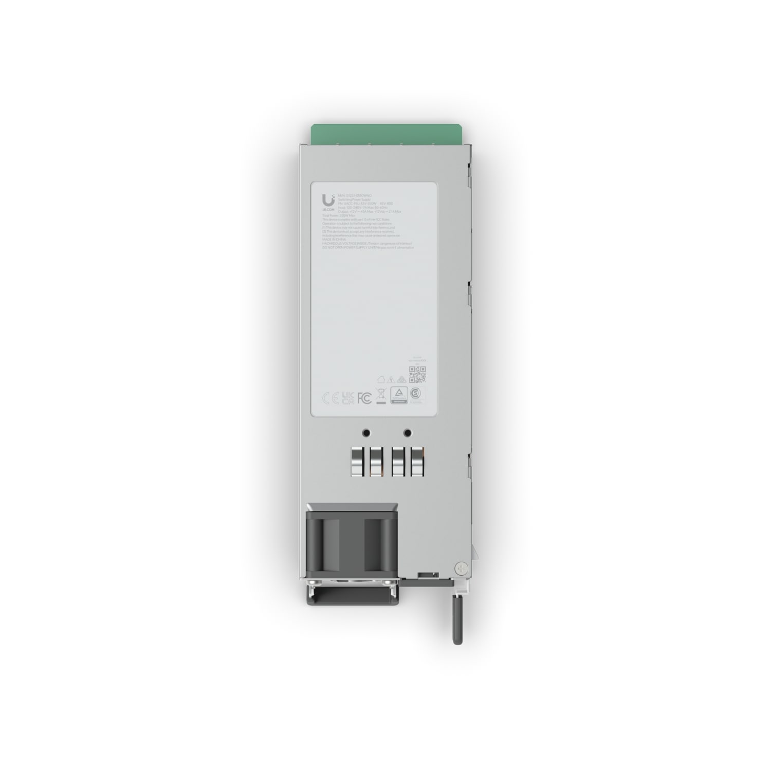 Ubiquiti Hot-Swappable Power Module (550W), Replacement Hot-swappable Power Module, Compatibility: ENVR, ECS-Aggregation, CK-Enterprise
