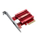 ASUS 10gbase-t Pci-e Network Adapter, 10/5/2.5/1gbps, 100mbps, Rj45 Port, Built In Qos ( Nic ) (XG-C100C V3)