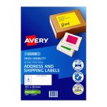 Avery Av Laser Lbl Grn L7163fg Pk25 (35937)