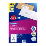 Avery Av Lsr Lbl Qp L7164 12up Pk100 (959005)