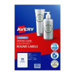 Avery Av Laser Lbl Rd Clr 40mm Pk240 (959164)