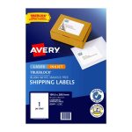 Avery Av Lbl Wht 199.6x289 1up Pk10 (959400)
