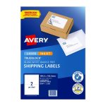 Avery Av Ip Lbl Wht L7168 2up Pk10 (959401)