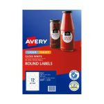Avery Av Lbl L7105 Rd 60mm 12up Pk10 (980001)