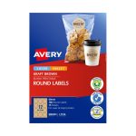 Avery Av Lbl Rd Brn 60mm 12up Pk15 (980002)