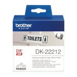 Brother White Cont. Film Roll Direct Thermal 62mm X 15.24mm (DK-22212)