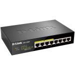 D-Link 8-port 10/100/1000mbps Unmanaged Switch (DGS-1008P)