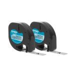 Dymo Letratag Plastape Clr Pk2 (2191233)