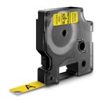 Dymo D1 Black On Yell 12mmx7m Tape (S0720580)
