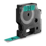 Dymo D1 Black On Grn 12mmx7m Tape (S0720590)