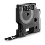 Dymo D1 Wht On Black 12mmx7m Tape (S0720610)
